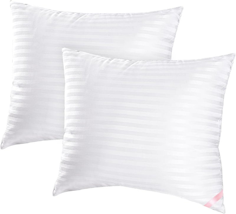 EIUE Throw Pillow Inserts, Machine Washable Pillows,Premium Polyester Fiber Fill for Sofa Bed & Decorative Cushions (White, 20x20inch) - Image 1